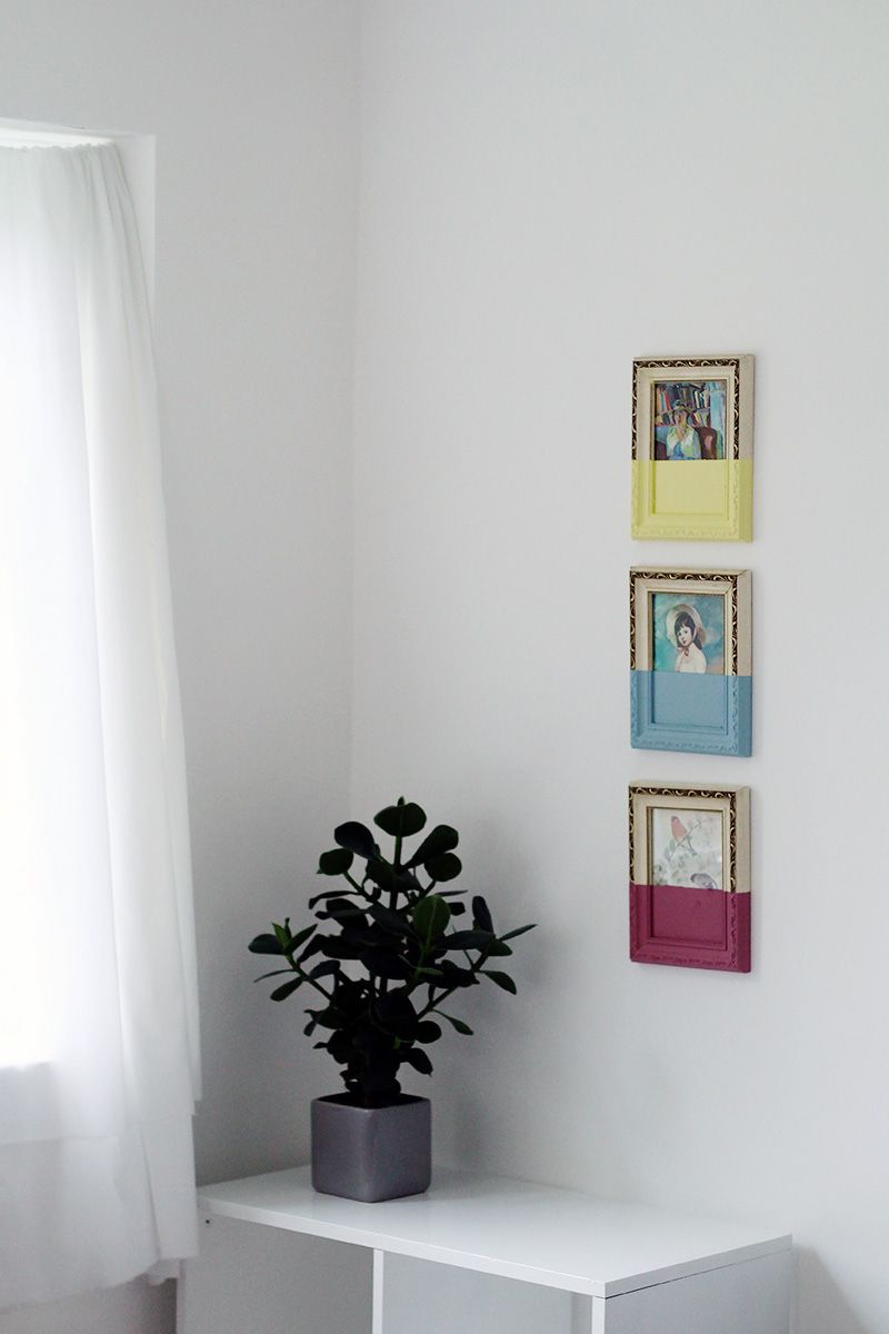 Paint Dipped Picture Frames