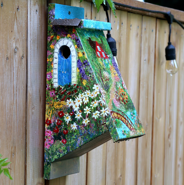 Painted Bird House