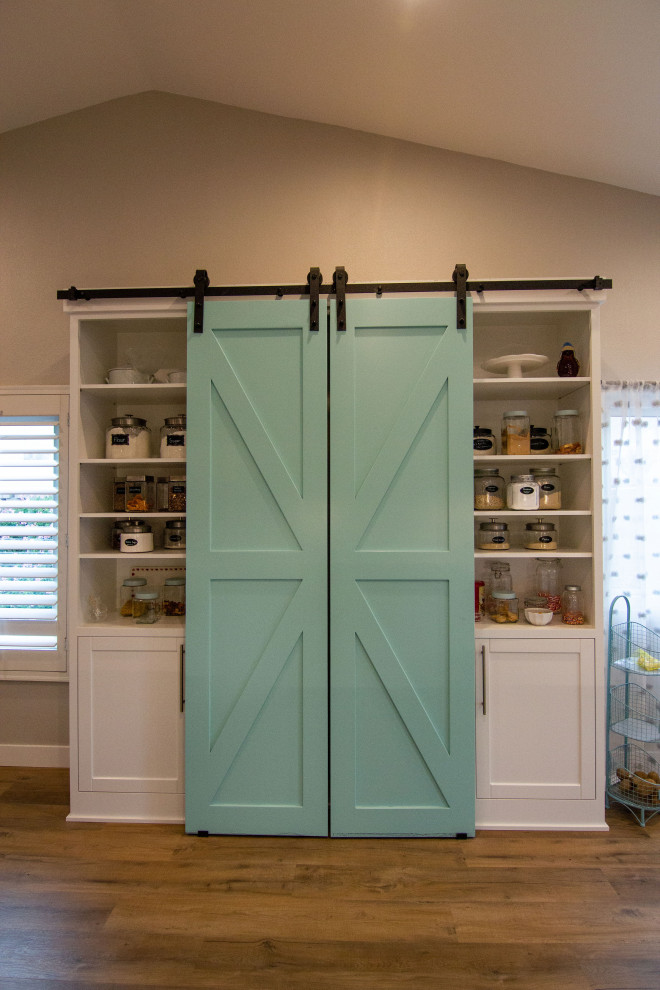 Painted Farmhouse Pantry Doors