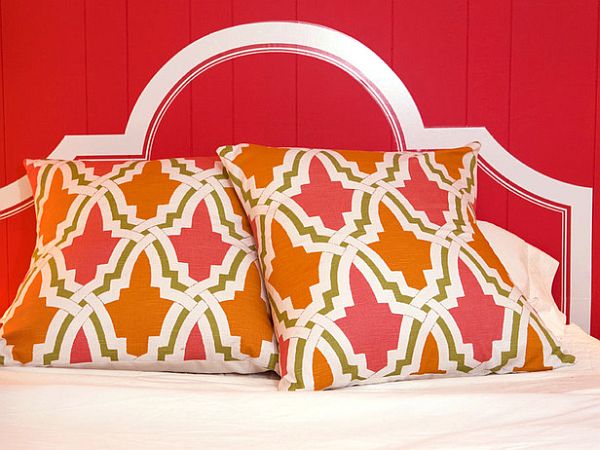 Painted Heaboard Pillows