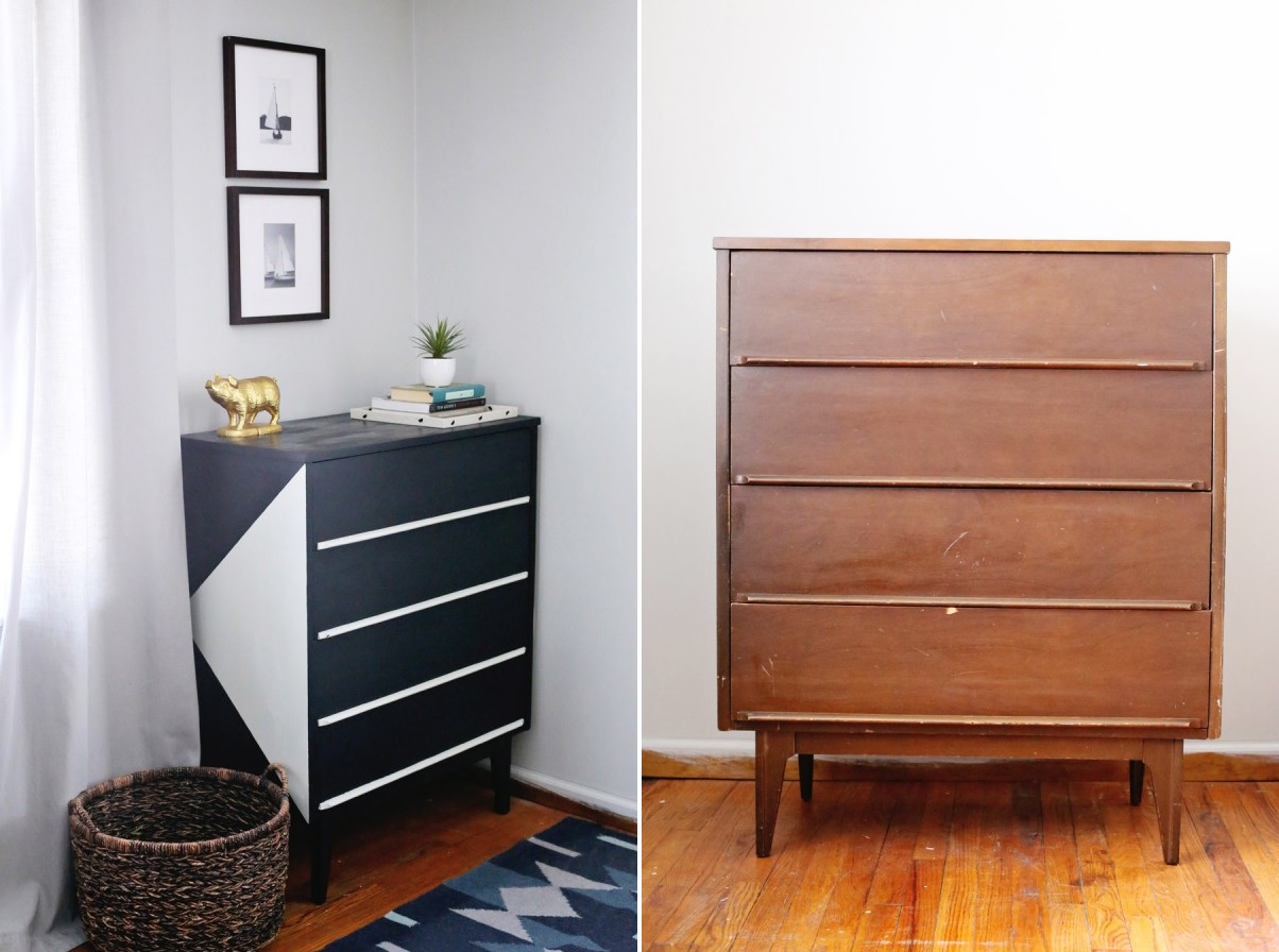 Painted dresser makeover