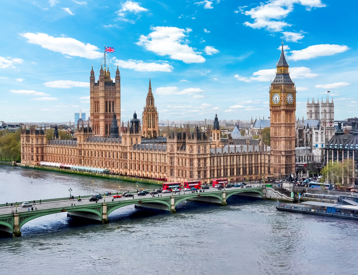 Palace of Westminster in London, England