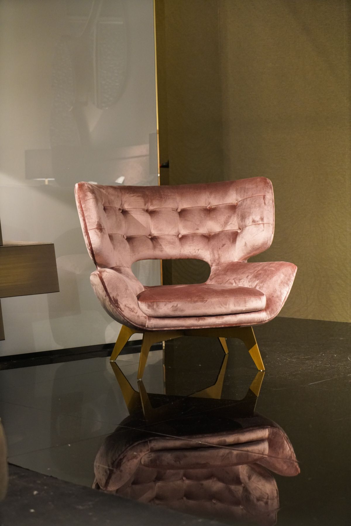 Pale pink Roberto Cavalli armchair