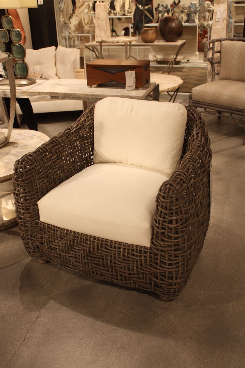 Furniture made from rattan has a lighter, even tropical feeling.