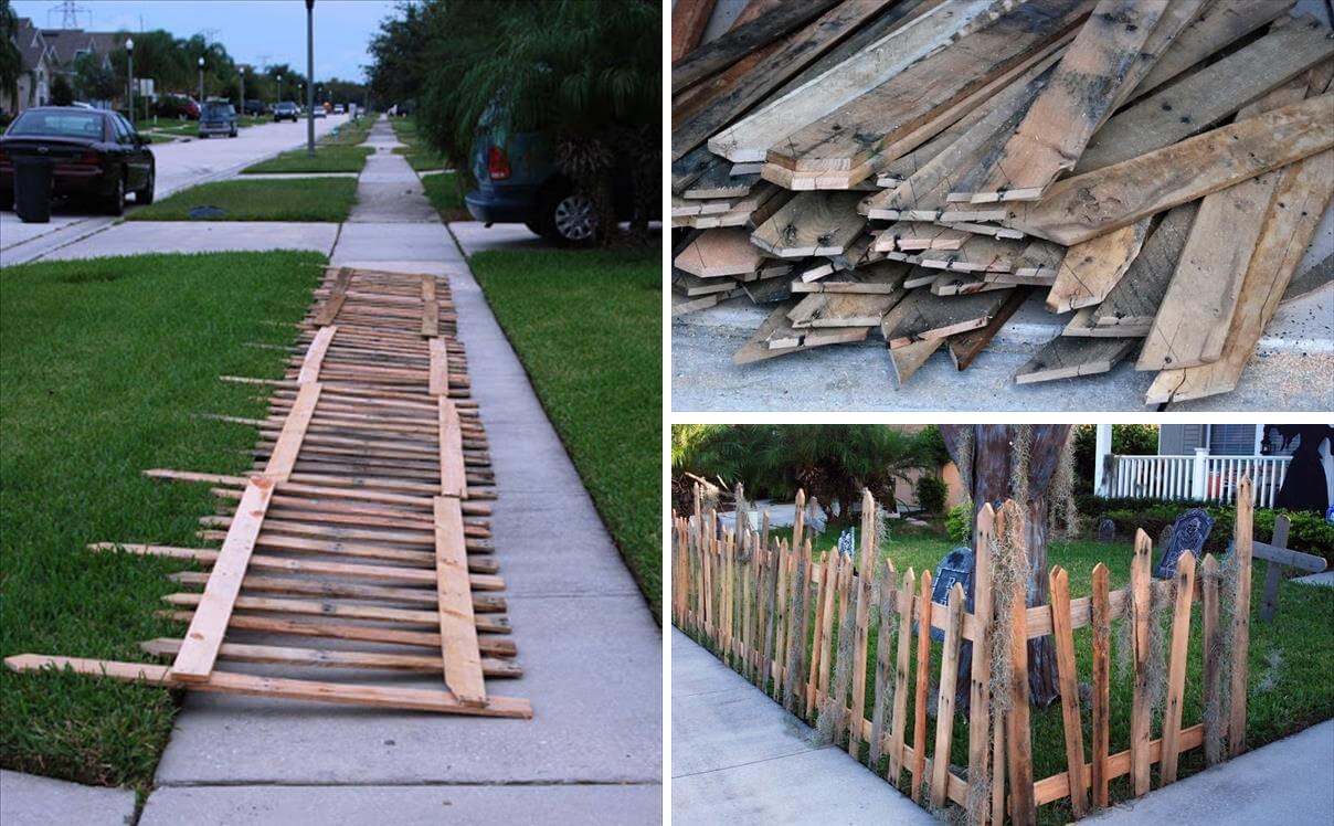 Pallet Fence from recycled pallets