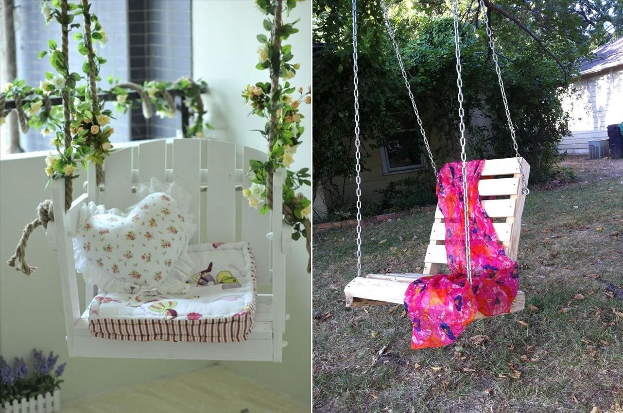 Pallet Hanging Swing Idea