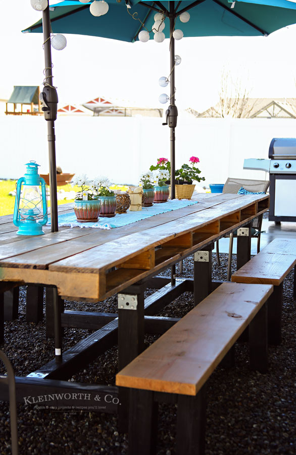 A Large Outdoor Dining Table