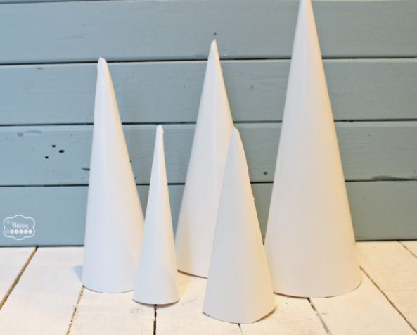 Paper Cone Christmas Trees