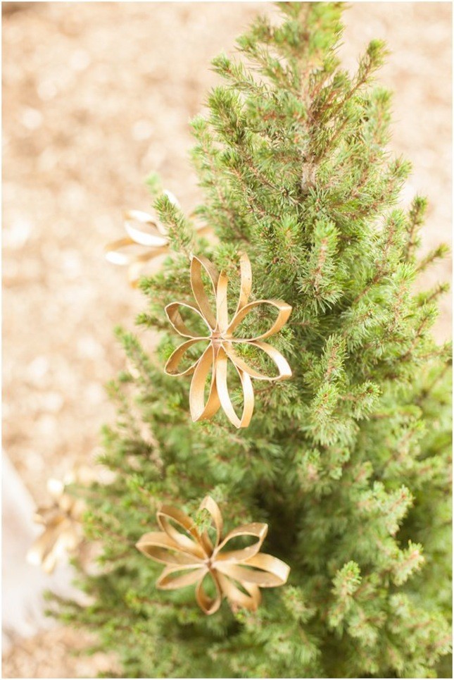 Paper tube ornaments