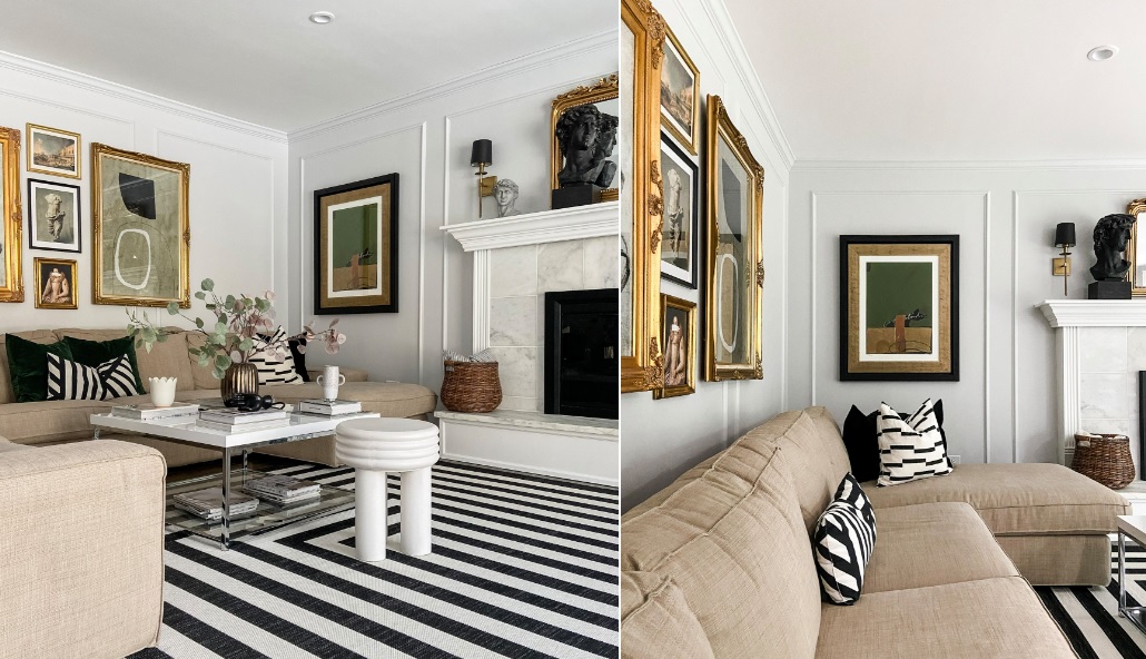 Parisian style living room decor