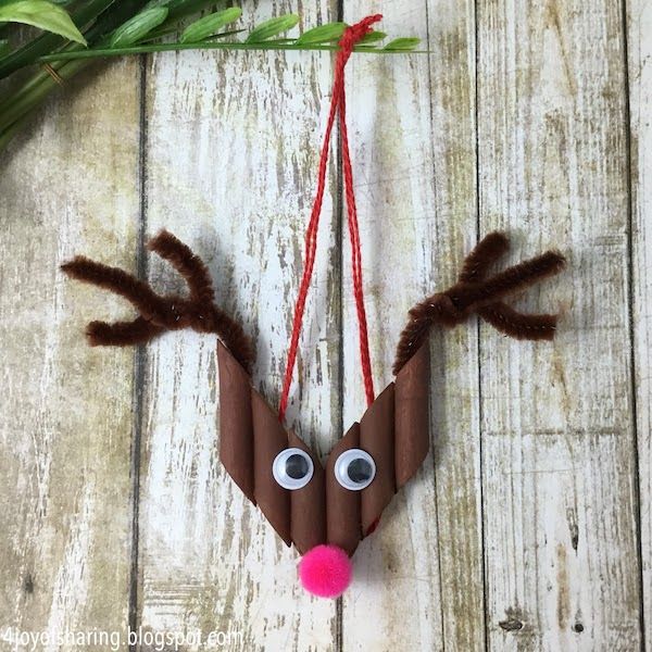 Pasta Reindeer Christmas Ornament