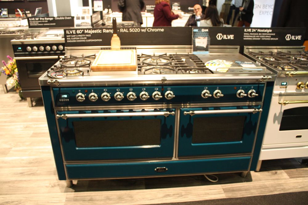 Peacock blue stove