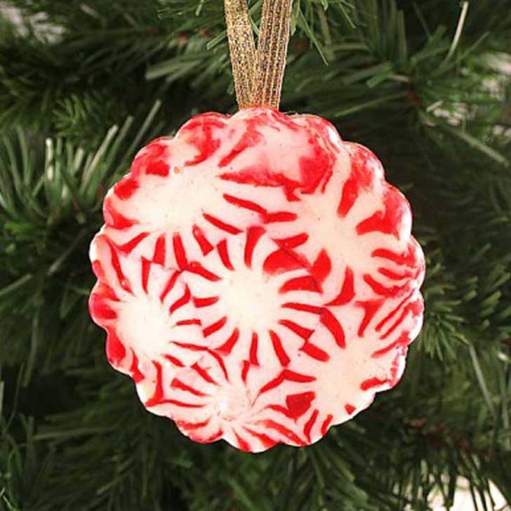 Peppermint candy ornament