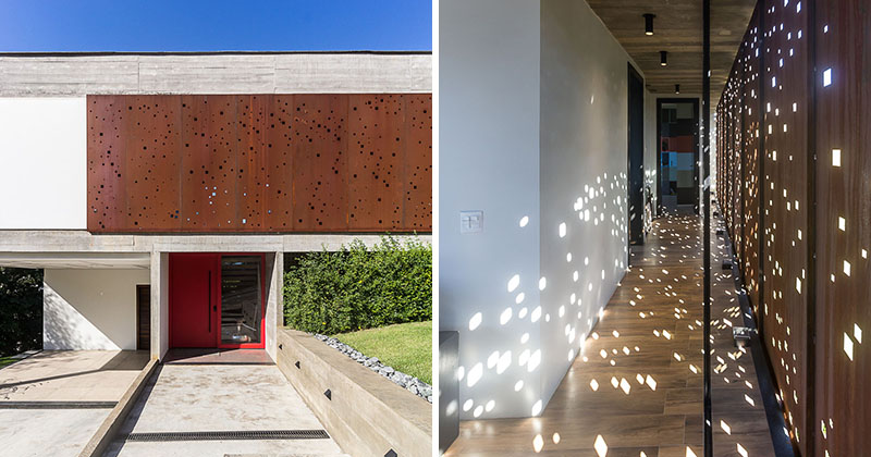 Have a perforated facade that lets light through