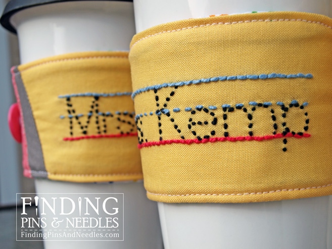 Personalized Pencil Drink Sleeve