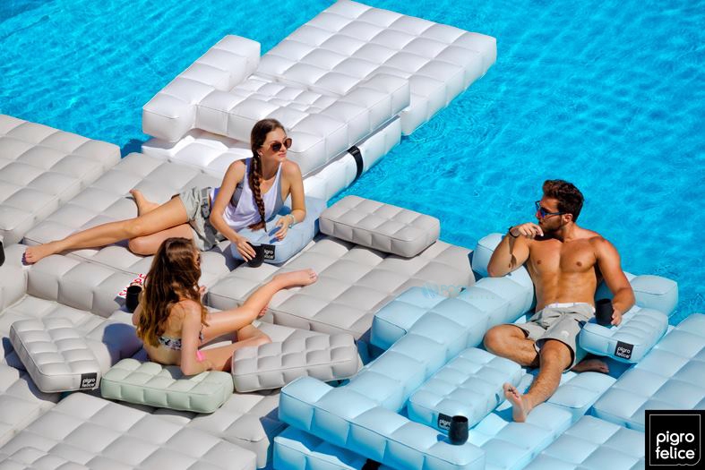 Pigro Felice ModulAir 2 in 1 Inflatable Armchair Pool seating