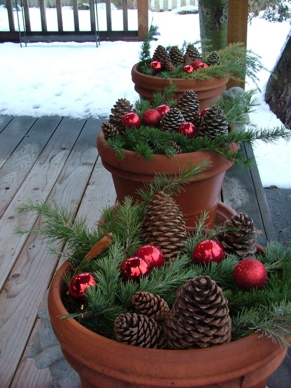 Pine cone decor for christmas