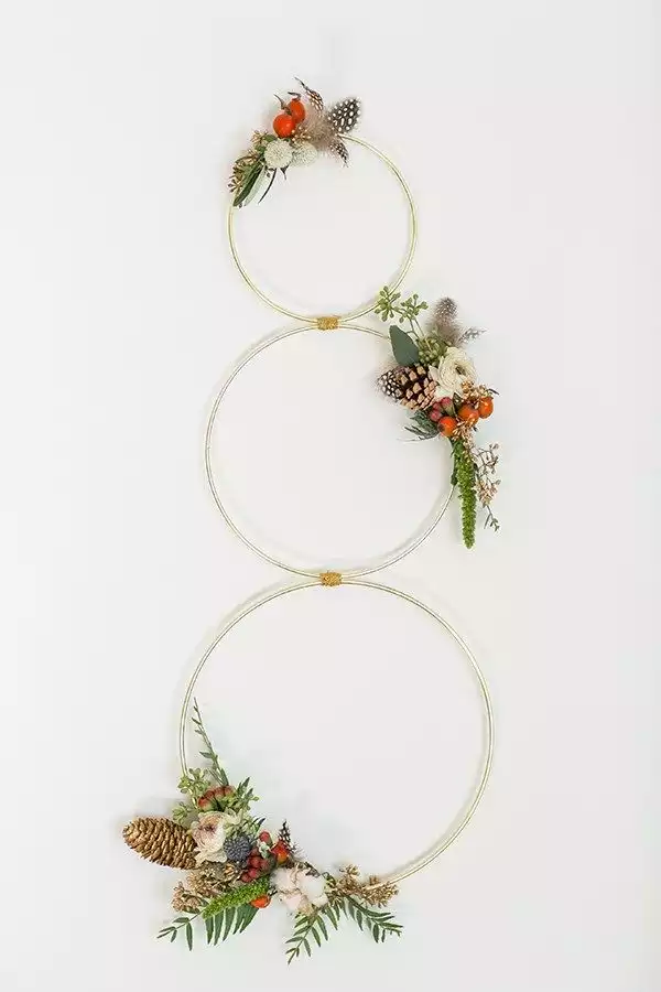 Pine cone wreath and garland