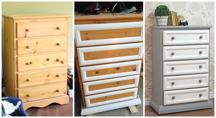 Pine dresser makeover