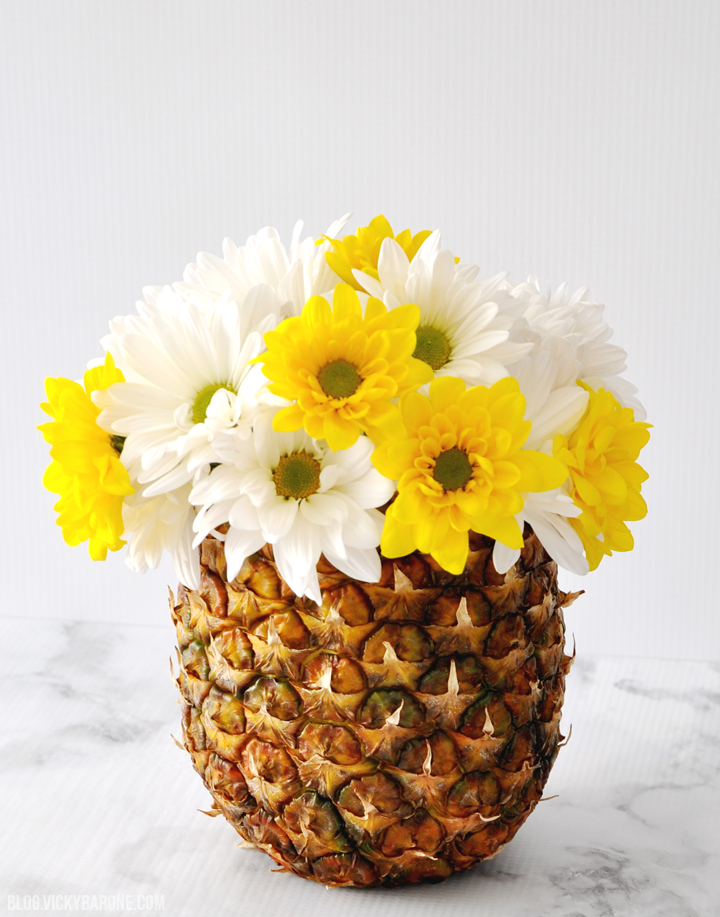 Pineapple fruit flower vases