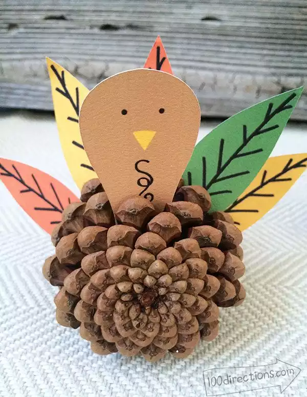 Pinecone Turkey Craft