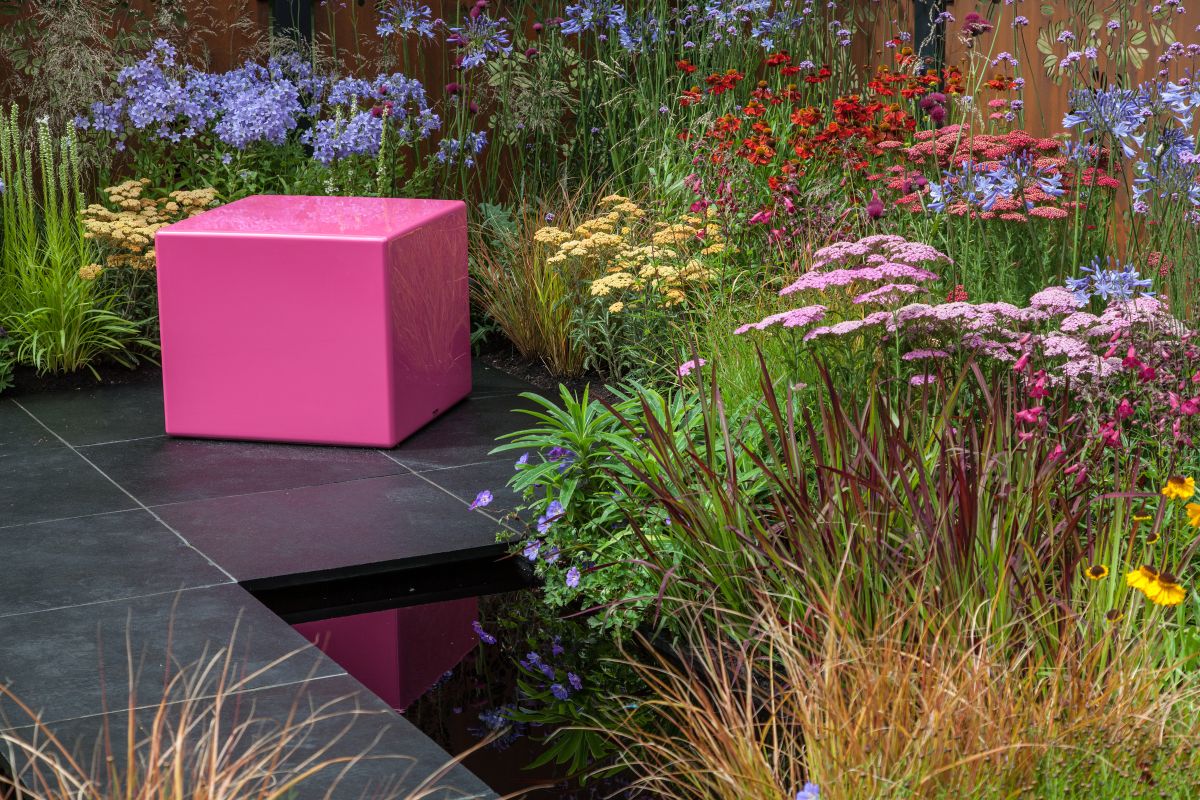 Position the bench or chair close to a water feature without stealing its thunder