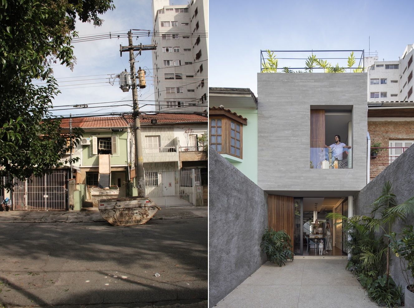 Pirajá House Architecture before and after