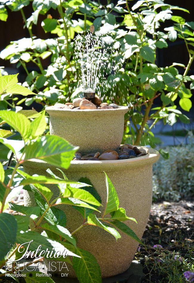 Plant Pots To Water Fountain