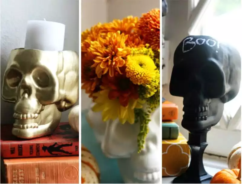 Plastic skull decor