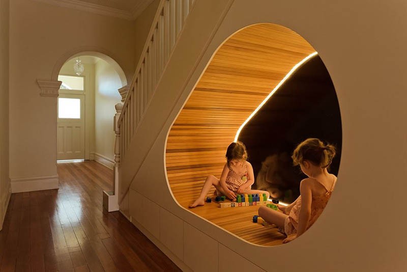 Play area under stairs