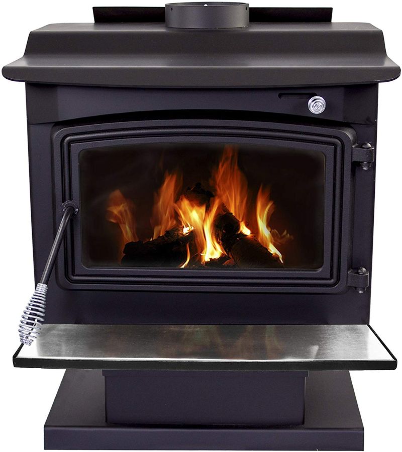 Pleasant Hearth 2200 Sq  Ft  Large Wood Burning Stove