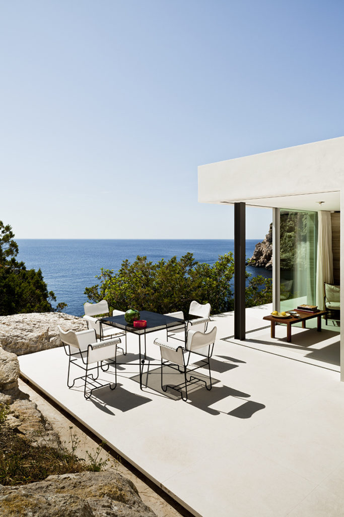 Polished concrete terrace with an amazing view