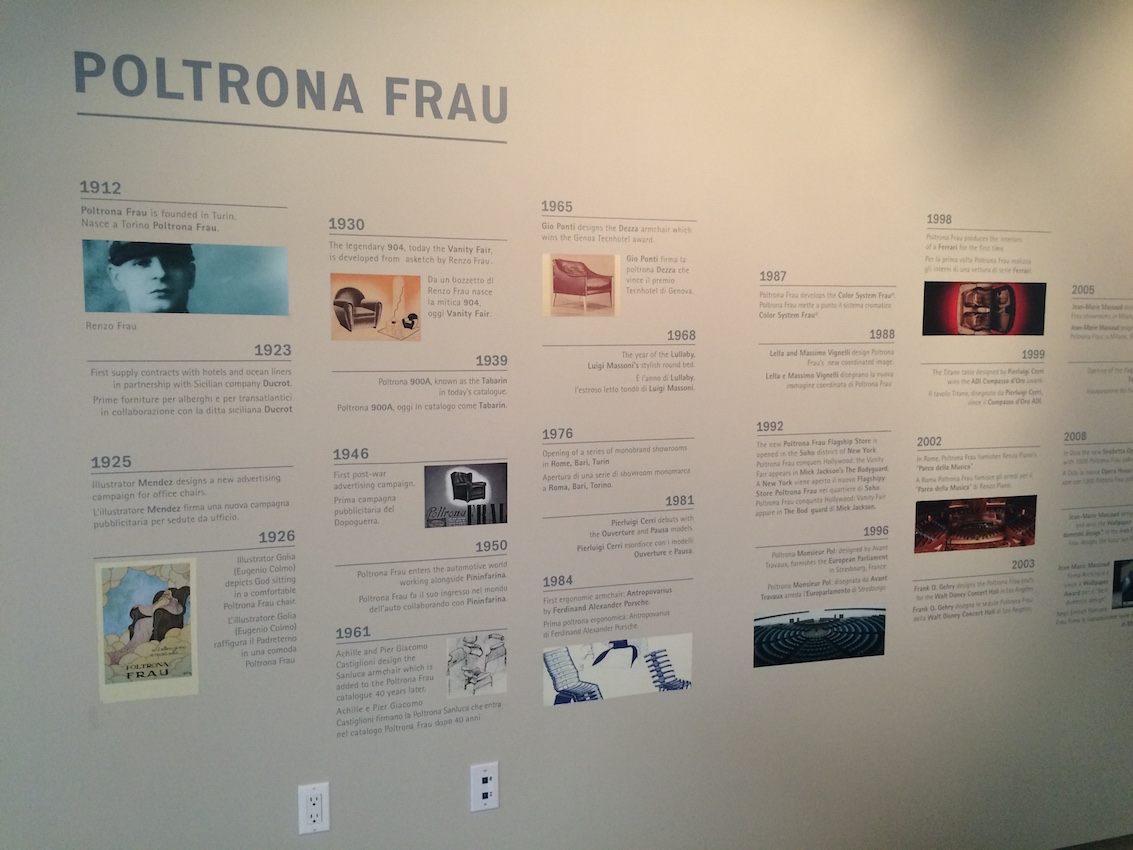 Poltrona Frau Timeline