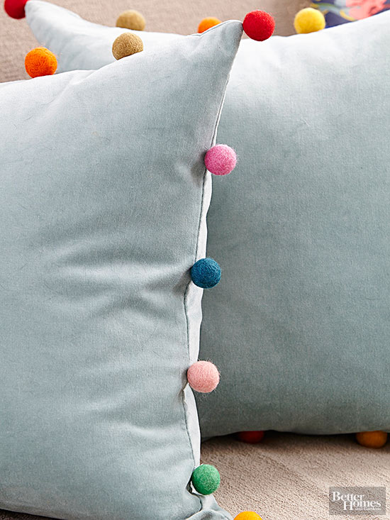 PomPom addition to pillows