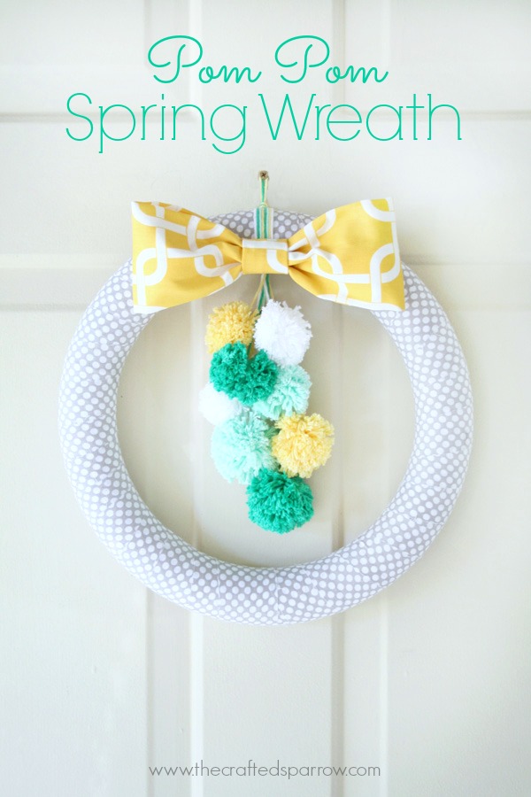 Pompom Spring wreath