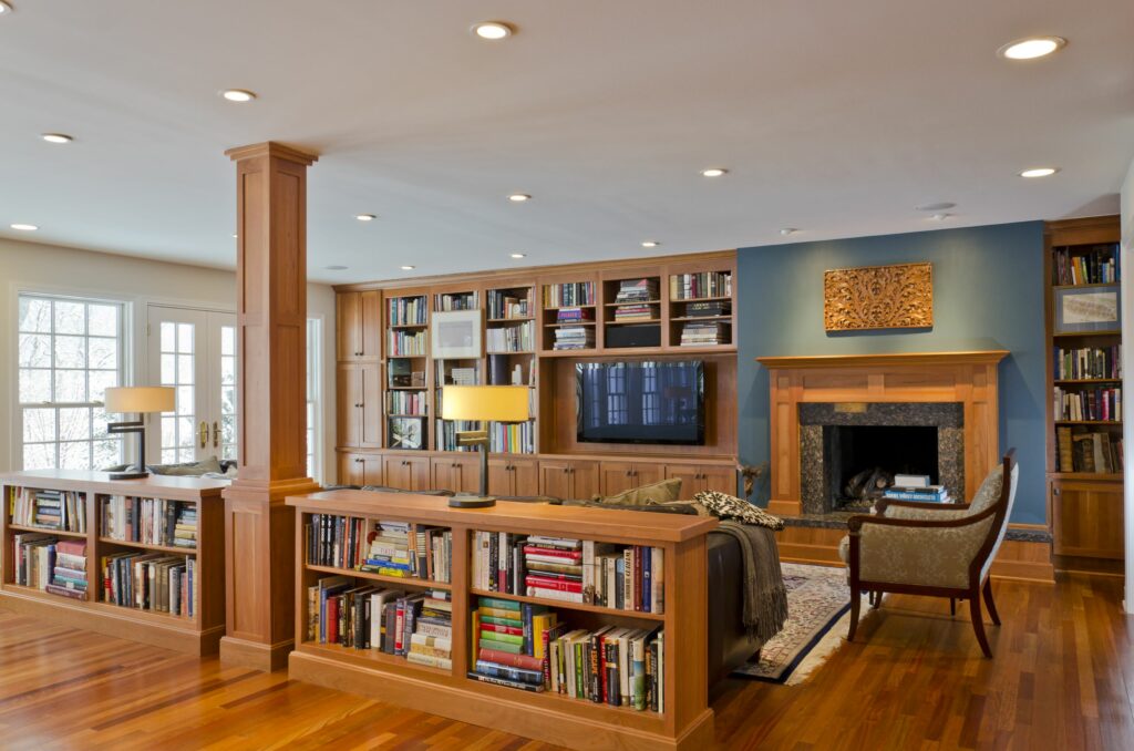 Pillar Wrapped 4 Piece Bookshelves