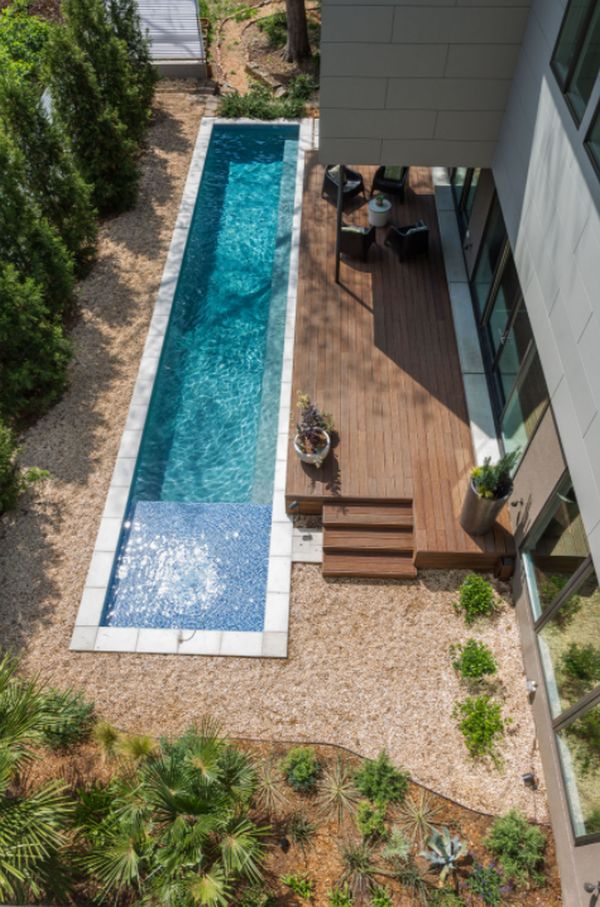 Pool oasis in Atlanta with large deck