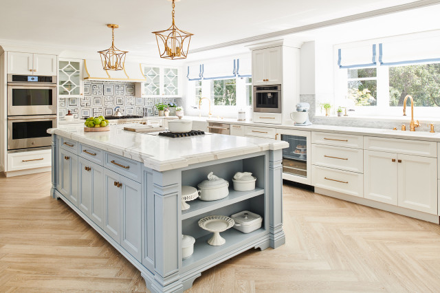 Porcelain Tile Kitchen Island