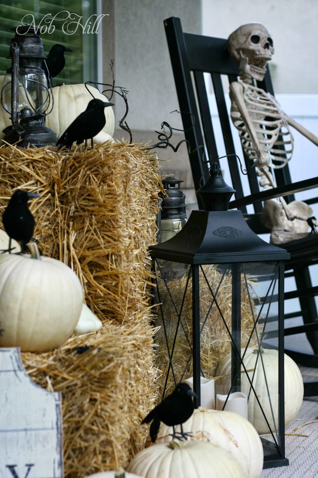 Porch Skeleton on the Chair Design