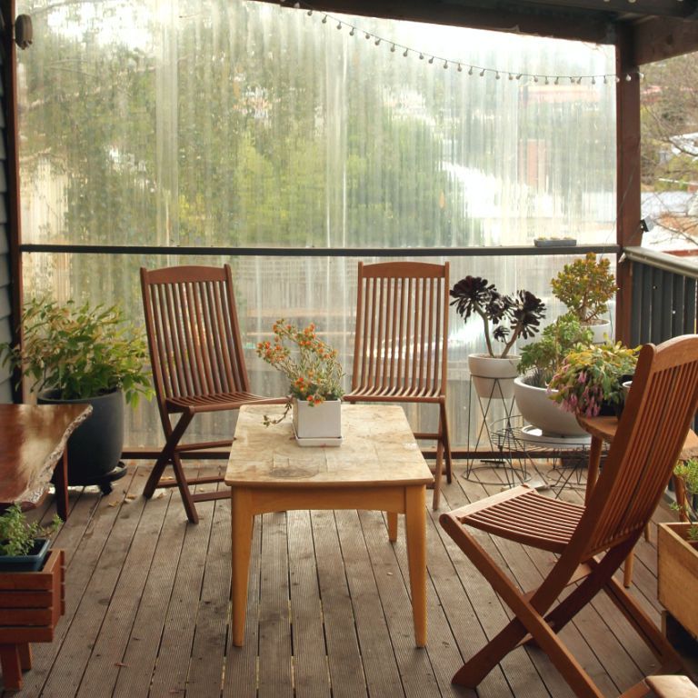 A newly stained deck is really nice.
