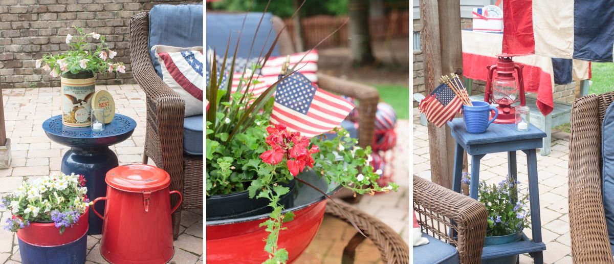 Porch decor for 4th of july