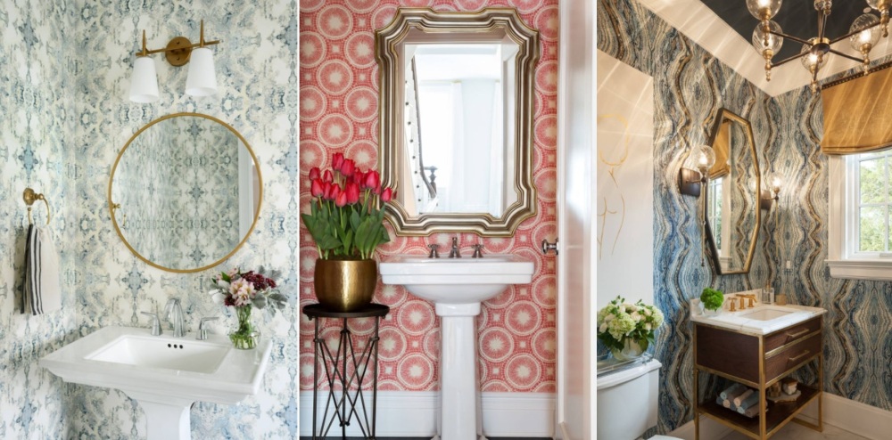 Powder Room Wallpaper That Pops!