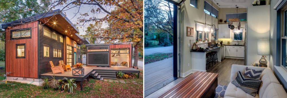 L shaped tiny kitchen house.