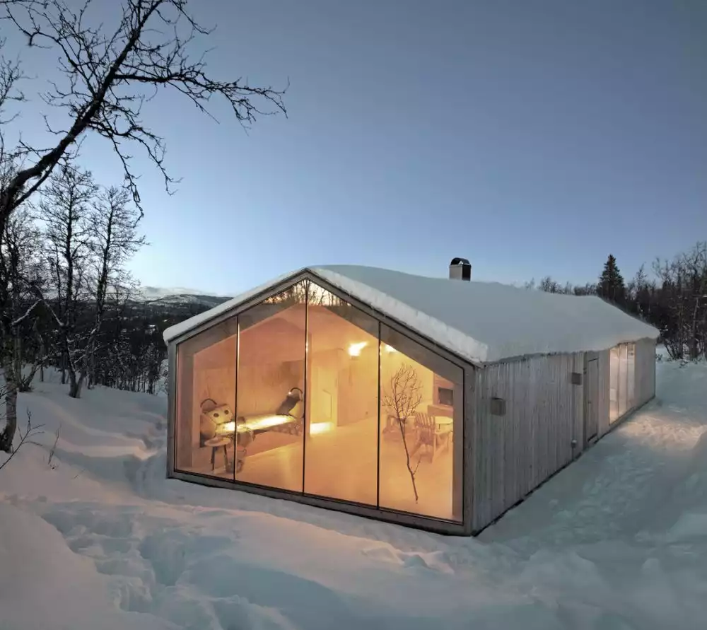 Prefab wood Reiulf Ramstad Arkitekter Cabin