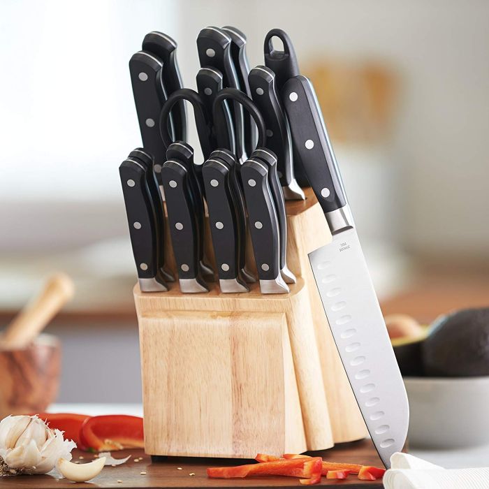 Premium 18 Piece Kitchen Knife Block Set