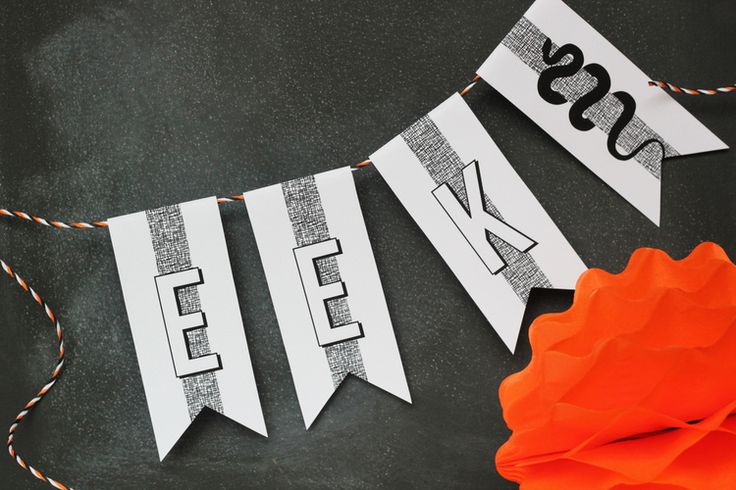 Printable Halloween banner