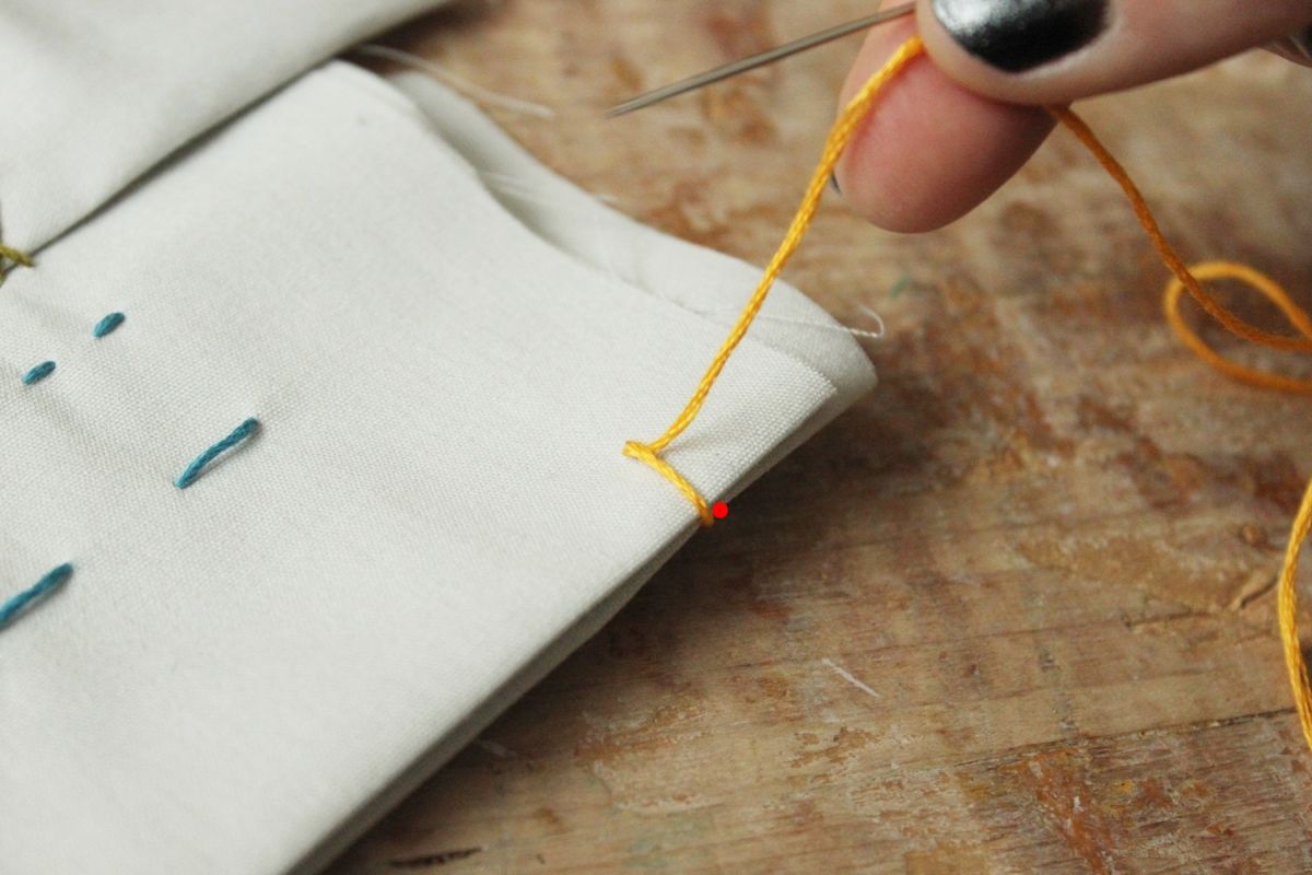 Pull the thread taut