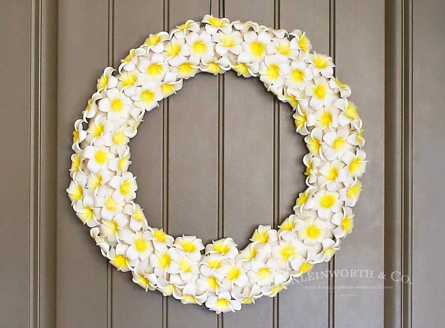 Pulmeria Yellow Wreath