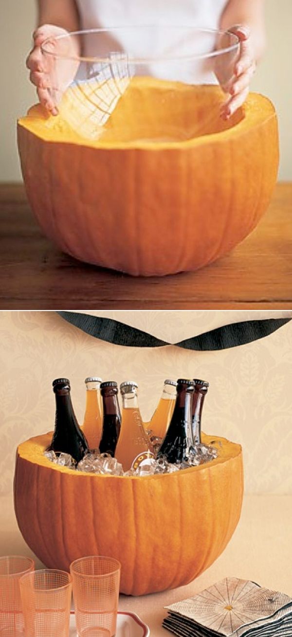 Pumpkin Bowl Drink Holder