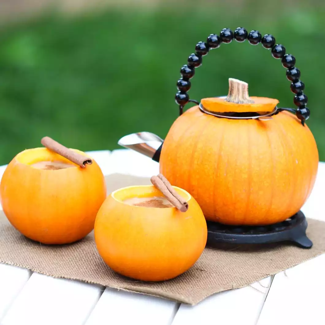 Pumpkin tea set